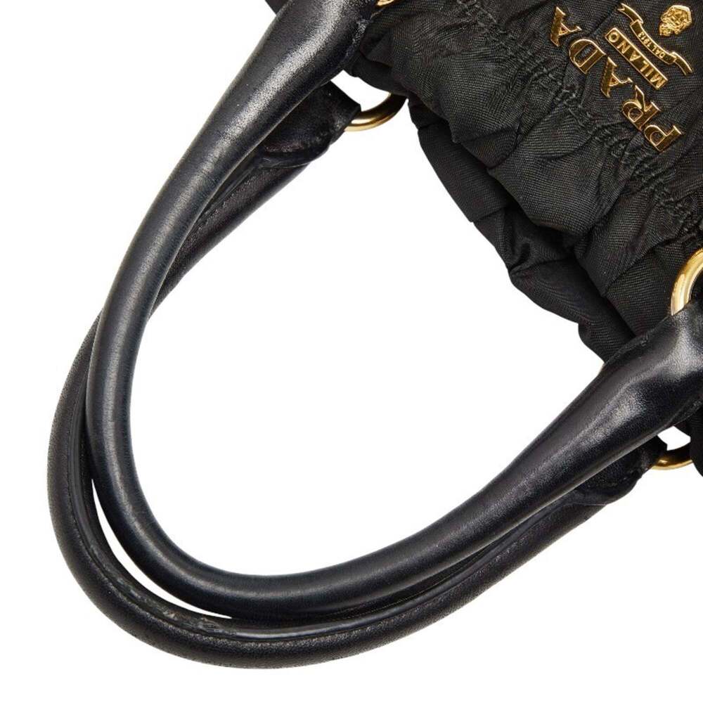 PRADA Black Leather Shoulder Bag - Picture 10 of 14